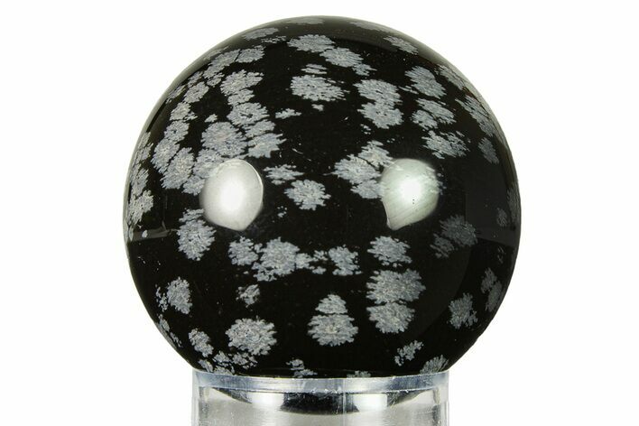 Polished Snowflake Obsidian Sphere - Utah #301602